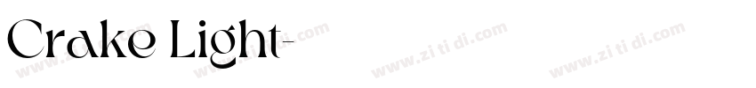 Crake Light字体转换